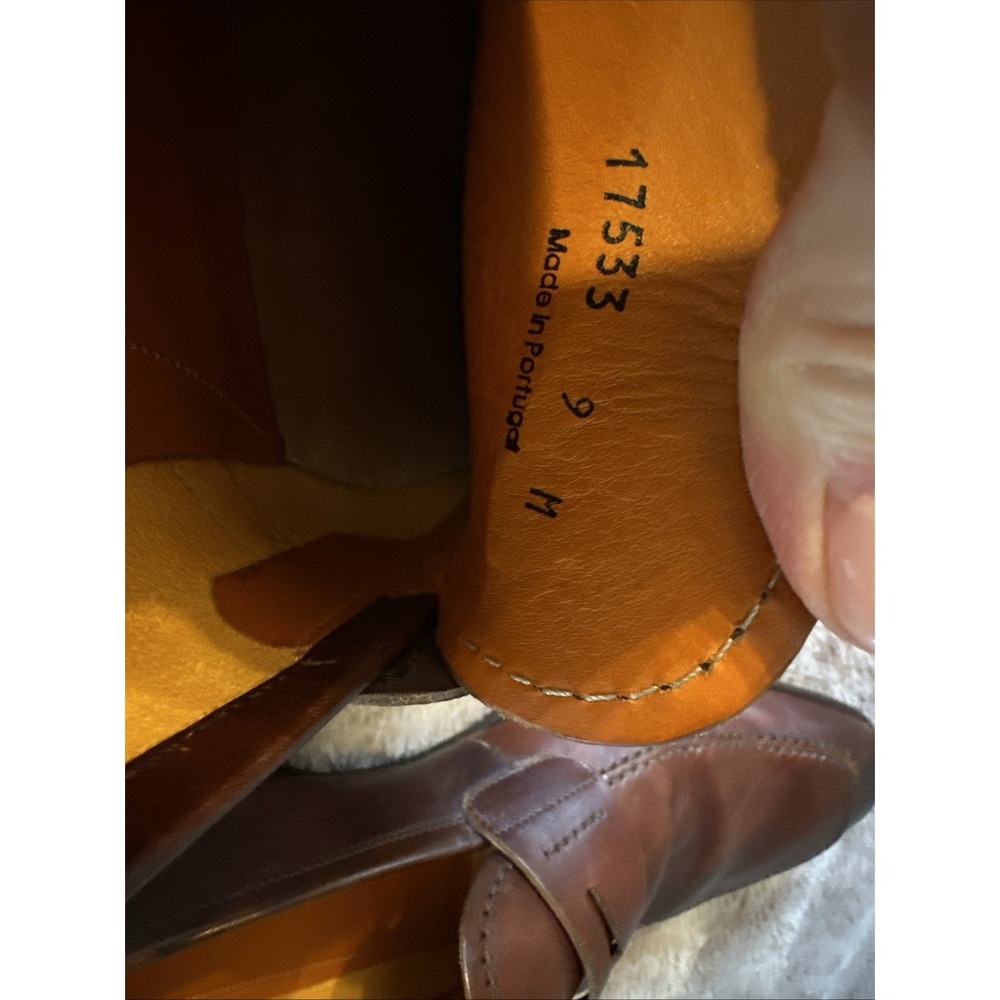 MAGNANNI Men's Sasso Leather Penny Loafers Cognac‎ Size 9M MSRP $525. - Picture 7 of 12